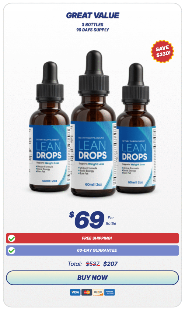 Lean Drops 3 Bottles